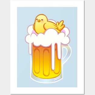 Bird on Beer Posters and Art